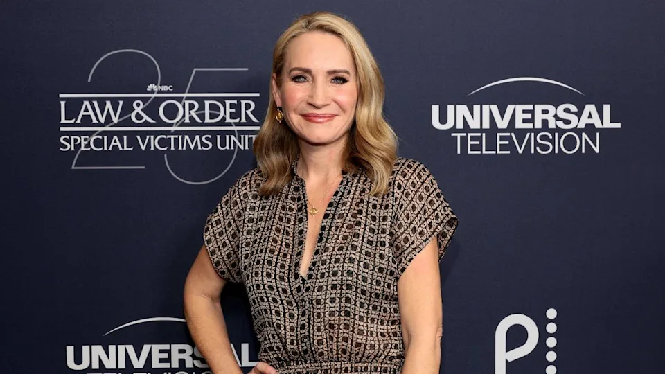Andrea Canning attending Law & Order SVU anniversary event